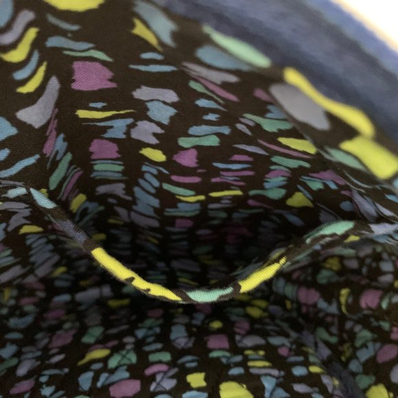 👜 VERA BRADLEY BLUE FLORAL SHOULDER CROSS BODY BAG - Picture 8 of 10